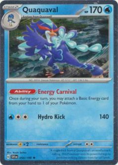 Pokemon Card - Scarlet & Violet 054/198 - QUAQUAVAL (holo-foil)