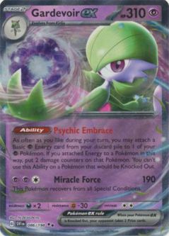 Pokemon Card - Scarlet & Violet 086/198 - GARDEVOIR EX (holo-foil)