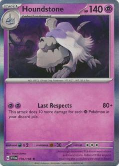 Pokemon Card - Scarlet & Violet 106/198 - HOUNDSTONE (holo-foil)