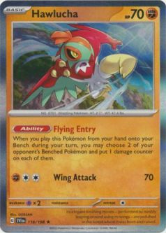 Pokemon Card - Scarlet & Violet 118/198 - HAWLUCHA (holo-foil)