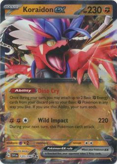 Pokemon Card - Scarlet & Violet 125/198 - KORAIDON EX (holo-foil)