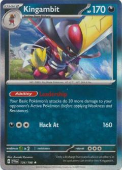 Pokemon Card - Scarlet & Violet 134/198 - KINGAMBIT (holo-foil)