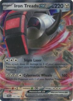 Pokemon Card - Scarlet & Violet 143/198 - IRON TREADS EX (holo-foil)