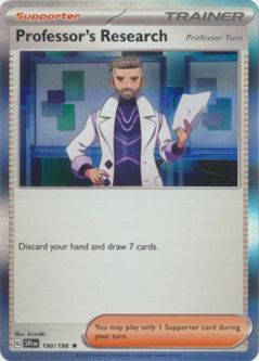 Pokemon Card - Scarlet & Violet 190/198 - PROFESSOR'S RESEARCH [Professor Turo](holo-foil)