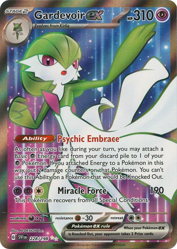 Pokemon Card - Scarlet & Violet 228/198 - GARDEVOIR EX (ultra rare)