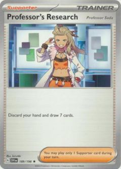 Pokemon Card - Scarlet & Violet 189/198 - PROFESSOR'S RESEARCH (theme deck exclusive rare)