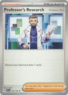 Pokemon Card - Scarlet & Violet 190/198 - PROFESSOR'S RESEARCH (theme deck exclusive rare)