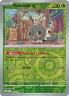 Pokemon Card - Scarlet & Violet 008/198 - SCATTERBUG (reverse holo)