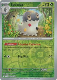 Pokemon Card - Scarlet & Violet 009/198 - SPEWPA (reverse holo)