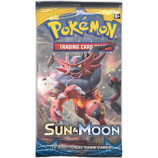 Pokemon Cards Sun Moon Booster Pack 10 Cards - 
