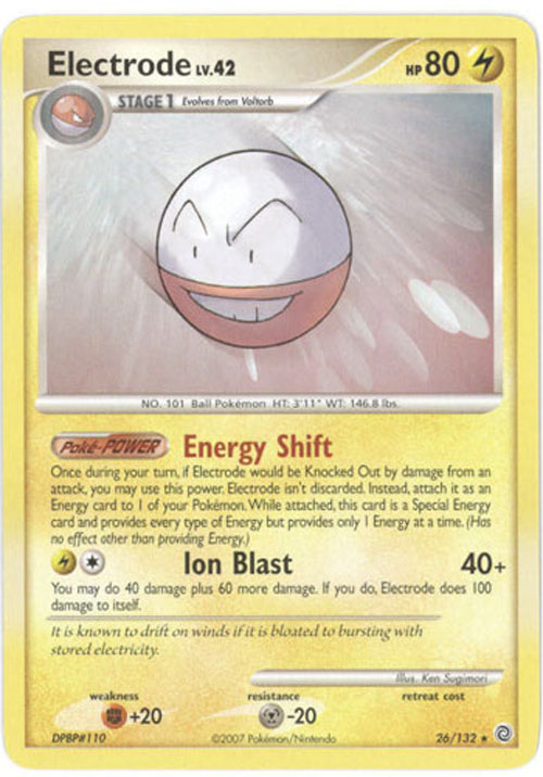 Pokemon Card - Secret Wonders 26/132 - ELECTRODE Lv.42 (rare ...