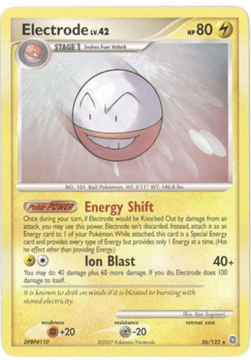 Electrode - Pokémon Elétrico Raro - 26/132 - Secret Wonders!