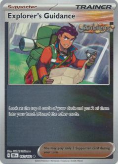 Pokemon Card - S&V: Temporal Forces 147/162 - EXPLORER'S GUIDANCE (reverse holo)