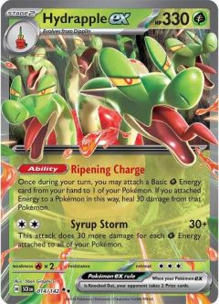 Pokemon Card - S&V: Stellar Crown 014/142 - HYDRAPPLE EX (double rare)