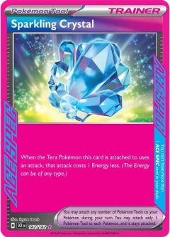 Pokemon Card - S&V: Stellar Crown 142/142 - SPARKLING CRYSTAL (ACE SPEC Rare)