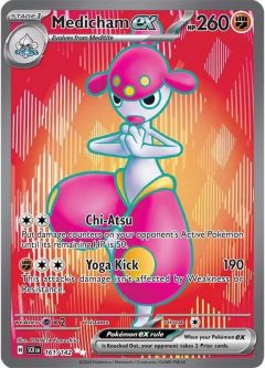 Pokemon Card - S&V: Stellar Crown 161/142 - MEDICHAM EX (ultra rare)