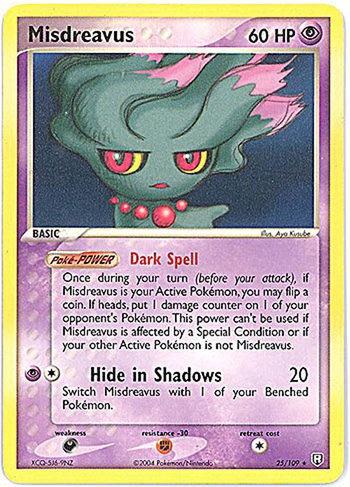 Pokemon Card - Team Rocket Returns 25/109 - MISDREAVUS