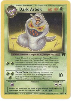 Pokemon Card - Team Rocket 19/82 - DARK ARBOK (rare)