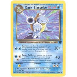 Pokemon Card - Team Rocket 20/82 - DARK BLASTOISE (rare) *Played*
