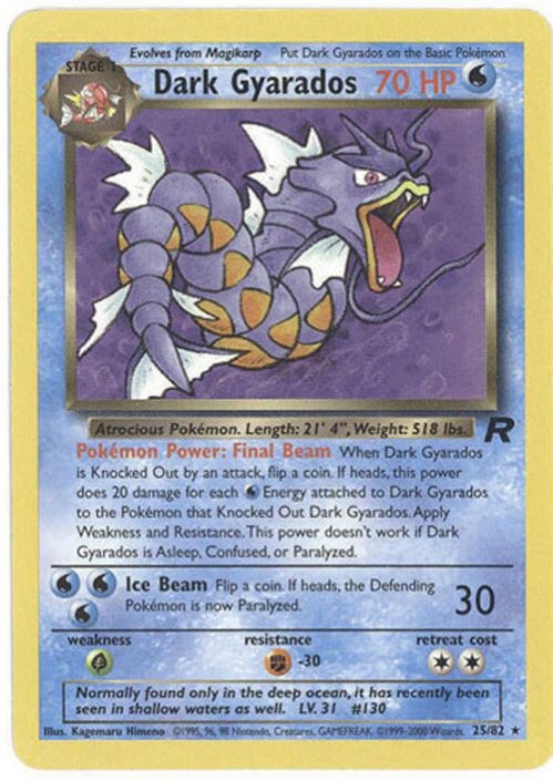 Pokemon Dark on sale Gyarados celebrations mint