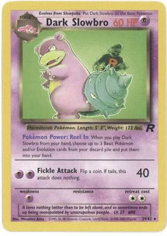 Pokemon Card - Team Rocket 29/82 - DARK SLOWBRO (rare)