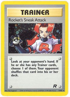 Pokemon Card - Team Rocket 16/82 - ROCKET'S SNEAK ATTACK (holo-foil)