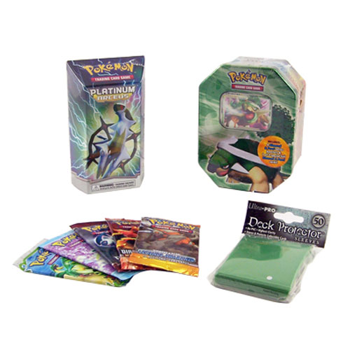 Pokemon Cards Combo Gift Lot 8 Piece Lot Tin Deck Packs Protectors