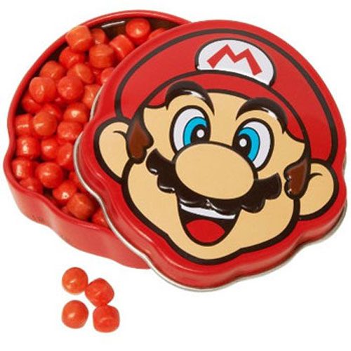 Boston American Super Mario Bros Tin With Coin Candies