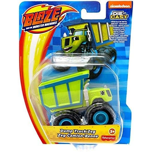 Fisher Price - Nickelodeon's Blaze Die-Cast Vehicle - DUMP TRUCK ZEG (3 inch) GYD03