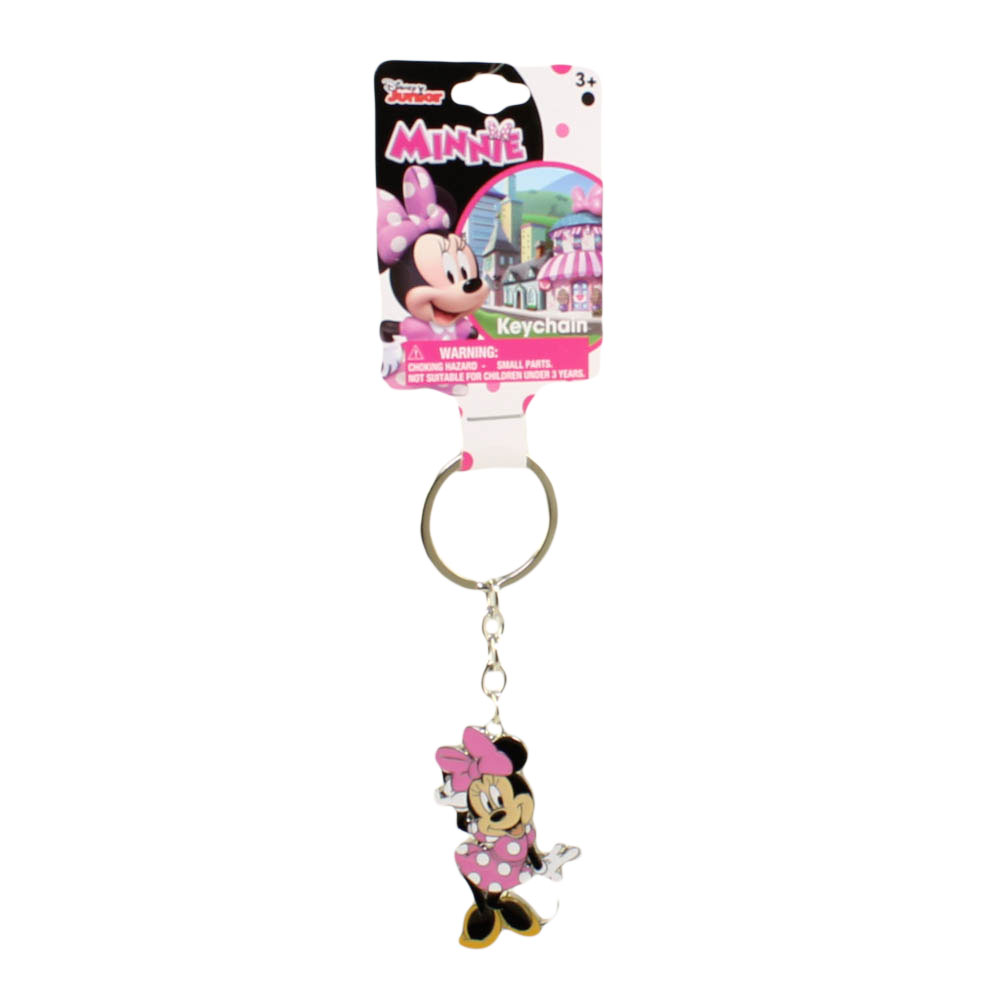 HER Accessories - Disney Junior Metal Keychain - MINNIE MOUSE (Pink Dress):   - Toys, Plush, Trading Cards, Action Figures & Games online  retail store shop sale