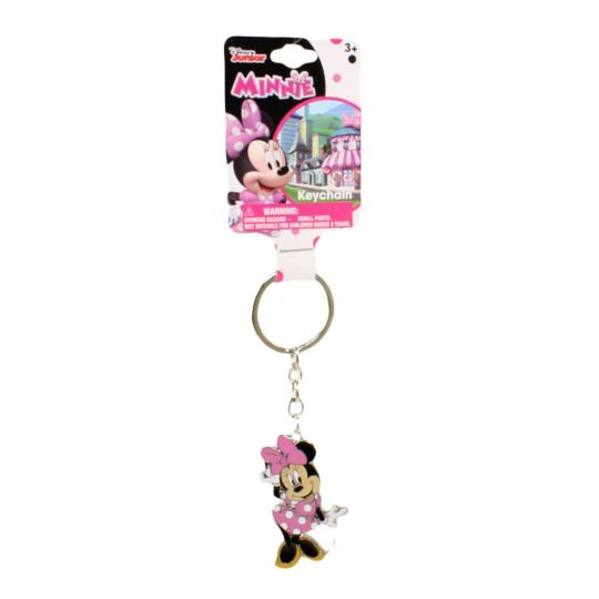  Disney Junior RK38321C Minnie Mouse-Head Rubber Keychain,  Multicoloured, 60 x 80 cm : Toys & Games
