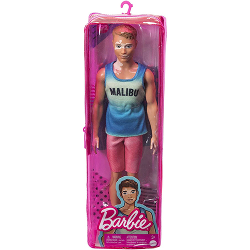 Mattel - Barbie FASHIONISTAS KEN DOLL #192 (Brown Hair, Vitiligo ...