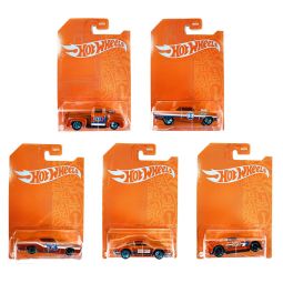 Mattel - Hot Wheels Orange & Blue 2021 Series - SET OF 5 ('70 Challenger, '18 Camaro, '71 Porsche +2