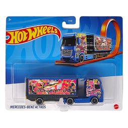 Mattel Hot Wheels Track Stars Diecast Vehicle Truck - MERCEDES-BENZ ACTROS (GRV12)