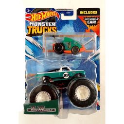 Mattel - Hot Wheels Monster Truck & Car - PURE MUSCLE & PIRANHA TERROR (HKM14)
