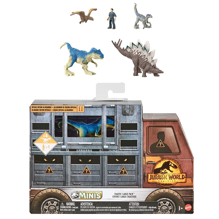 Mattel - Jurassic World Dominion Minis Multipack - CHAOTIC CARGO PACK ...