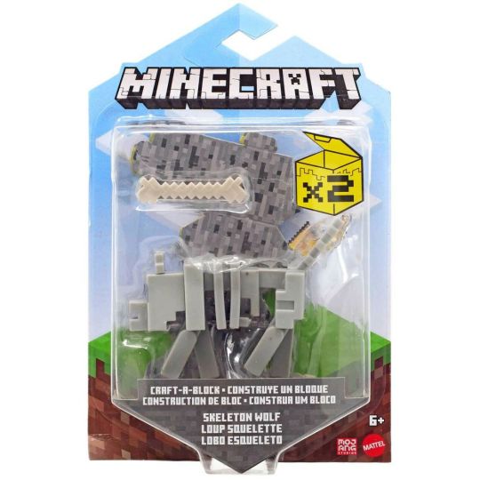 Mattel Minecraft Craft A Block Action Figure Skeleton Wolf 3 5 Inch Gtp15 toystore Com Toys Plush Trading Cards Action Figures Games Online Retail Store Shop Sale