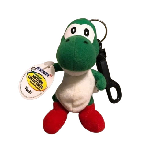 Nintendo 64 Plush Stuffed Beanbag Keychain Clip - YOSHI [3.5 inch]