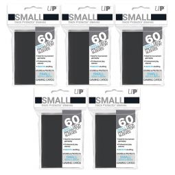 Trading Card Supplies - Ultra Pro DECK PROTECTORS - BLACK (Lot of 5 - 300 Sleeves Total)(Small)