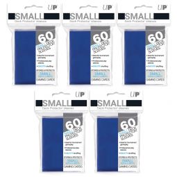 Trading Card Supplies - Ultra Pro DECK PROTECTORS - BLUE (Lot of 5 - 300 Sleeves Total)(Small)