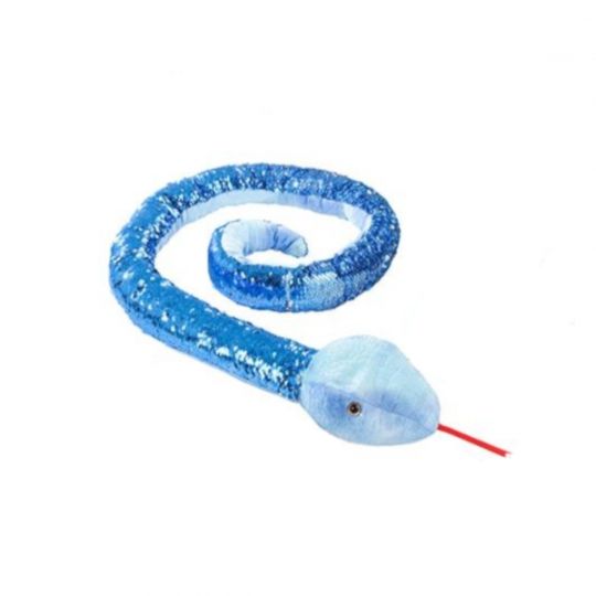 Adventure Planet Sequinimals Plush SNAKE Sequin Blue Silver 67 inch BBToyStore Toys Plush Trading Cards Action Figures Games online retail store shop sale