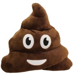 Rhode Island Novelty - Poop Emoticon Plush Key Clip - Surprised (2.75 inch)