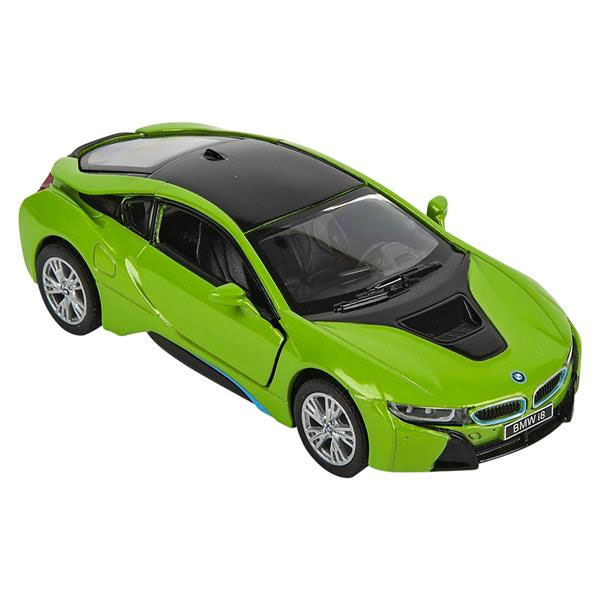 Rhode Island Novelty - Pull Back Die-Cast Metal Vehicle - BMW i8 (Green - 5  inch) 1:36 Scale