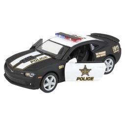 Rhode Island Novelty - Pull Back Die-Cast Metal Vehicle - 2014 CHEVY POLICE CAMARO (5 inch)