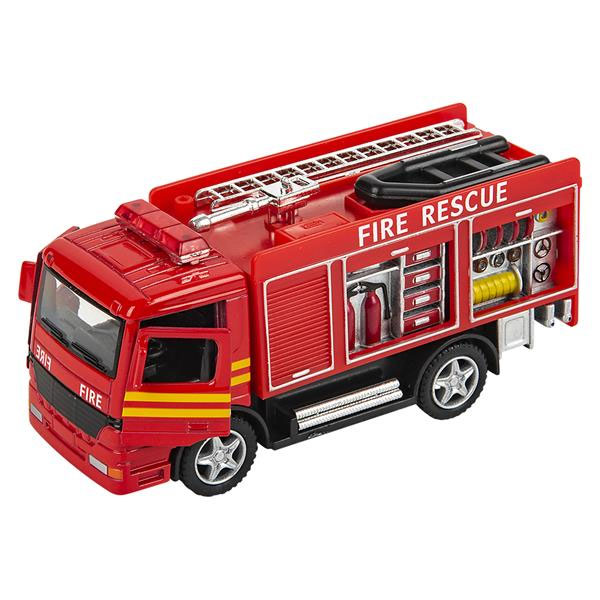 Rhode Island Novelty - Pull Back Die-Cast Metal Vehicle - FIRE ENGINE ...