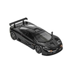 RI Novelty - Pull Back Die-Cast Metal Vehicle - 1995 MCLAREN F1 GTR (Black)(5 inch) 1:34 Scale