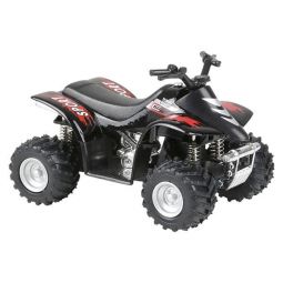 Rhode Island Novelty - Pull Back Die-Cast Vehicle - SMART ATV QUAD (Black)(3.75 inch)