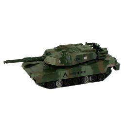 RI Novelty - Pull Back Die-Cast Metal Vehicle - TANK (Green Camo - 10SFOR)(4.5 inch)
