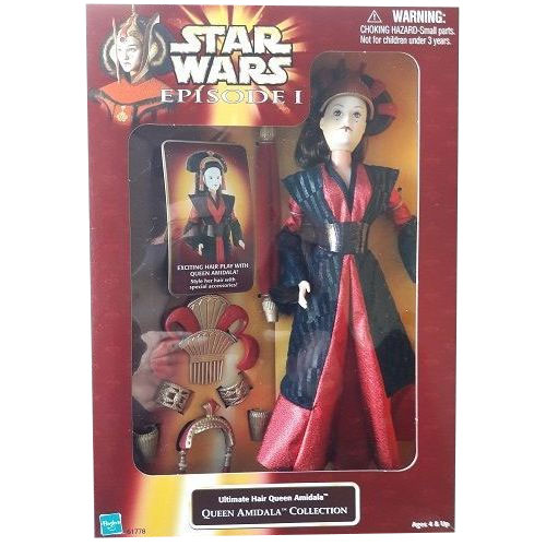 Star Wars - Episode 1 Action Figure Doll - ULTIMATE HAIR QUEEN AMIDALA (12 inch)