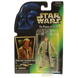 Star Wars - Power of the Force (POTF) - Action Figure - Han Solo (Endor gear) (3.75 inch)